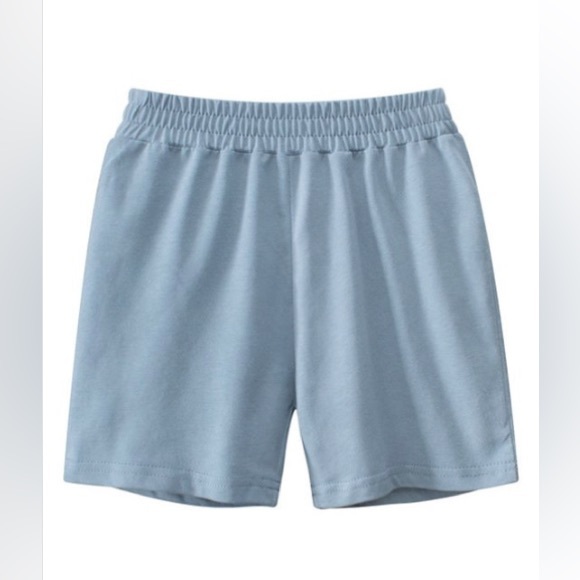 Boys Cotton Shorts (Light Blue) - Picture 1 of 5